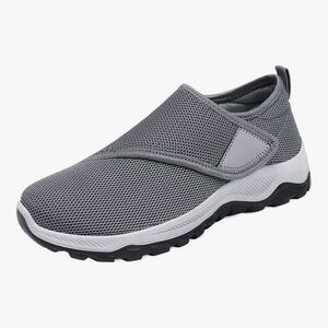 Men's Slip-On Athletic Mesh Trainer in Grey 12